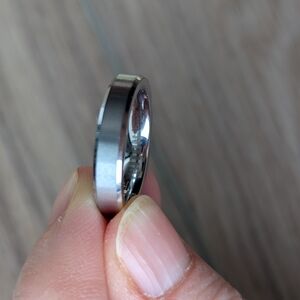 Silver Tungsten Ring